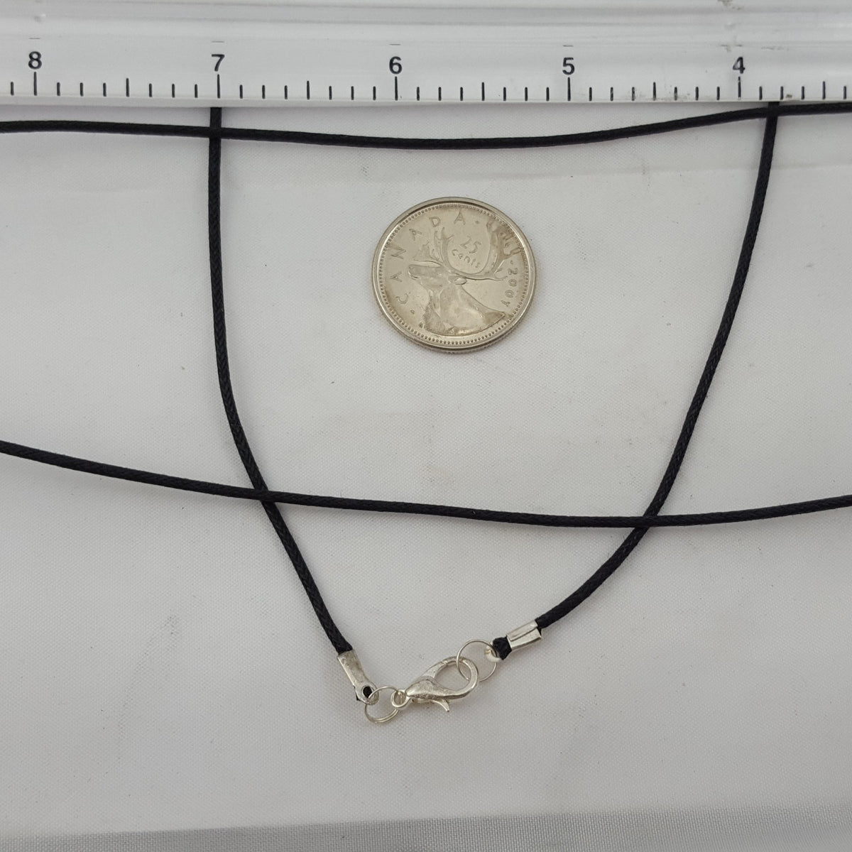 Cotton Cord Necklace with Clasp, 18"