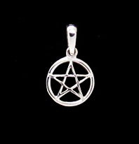 Pendant Pentacle Sterling Silver, Small