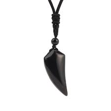 Tooth Shape, Stone Pendant on Cardstock