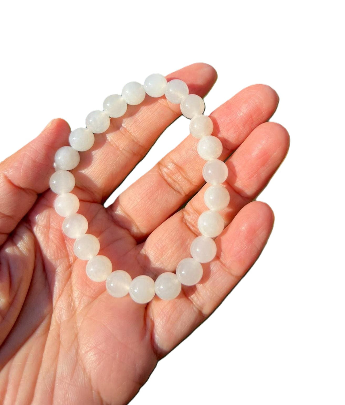 Jade White 8mm Bracelet