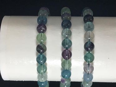 Fluorite Rainbow Round Bracelet, 8mm RETAIL_NO RESTOCK AVAILABLE