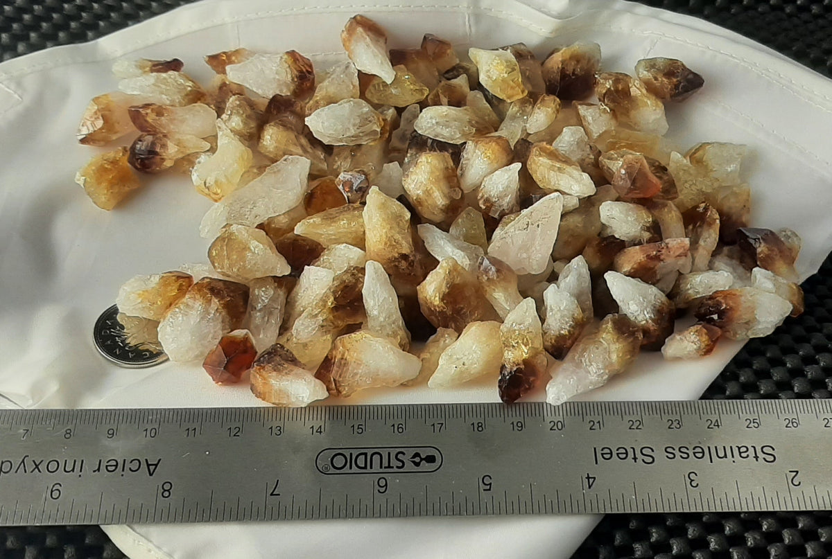 Citrine Points Raw by 500g, Small > 1"