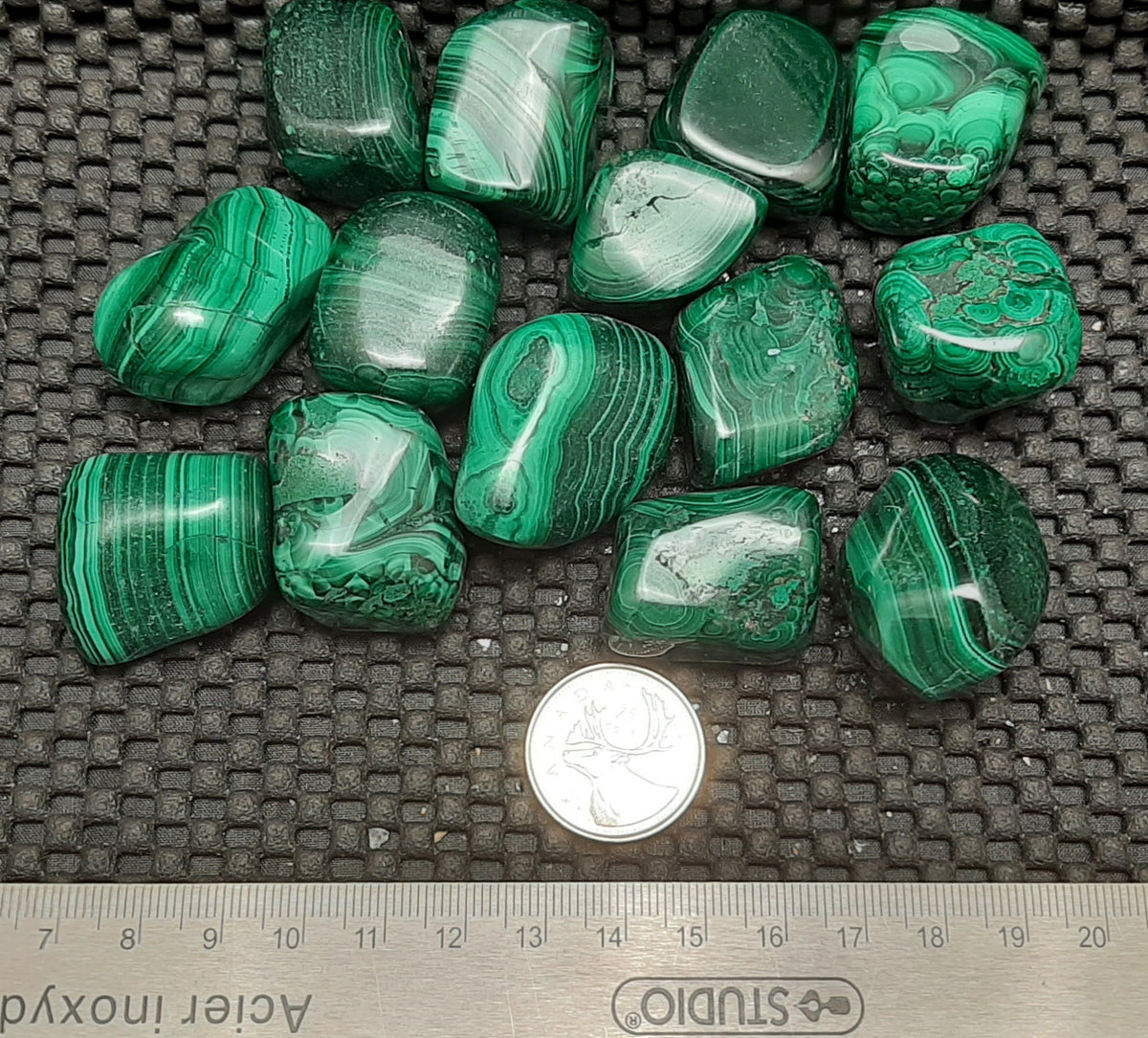 Malachite Tumble by 500g, Large ~ 25mm - 35mm