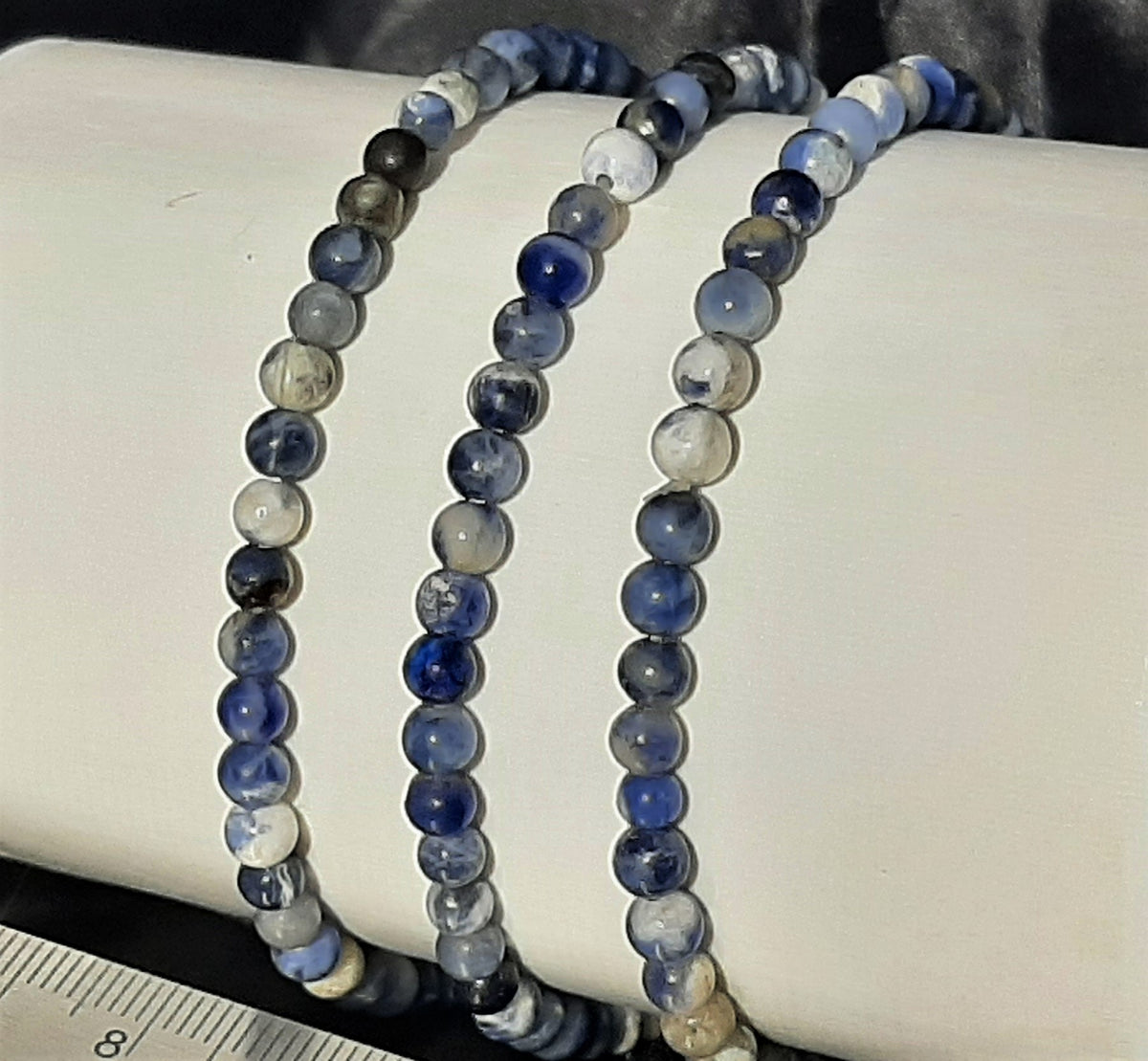 Sodalite Round Bracelet, 4mm RETAIL_NO RESTOCK AVAILABLE