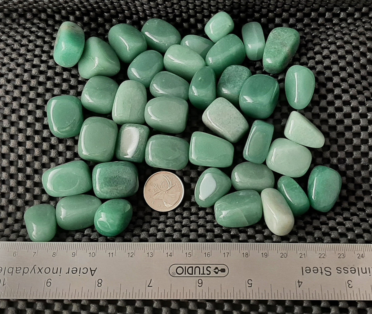 Green Aventurine (Dark) Tumble by 500g, Large 25mm - 30mm