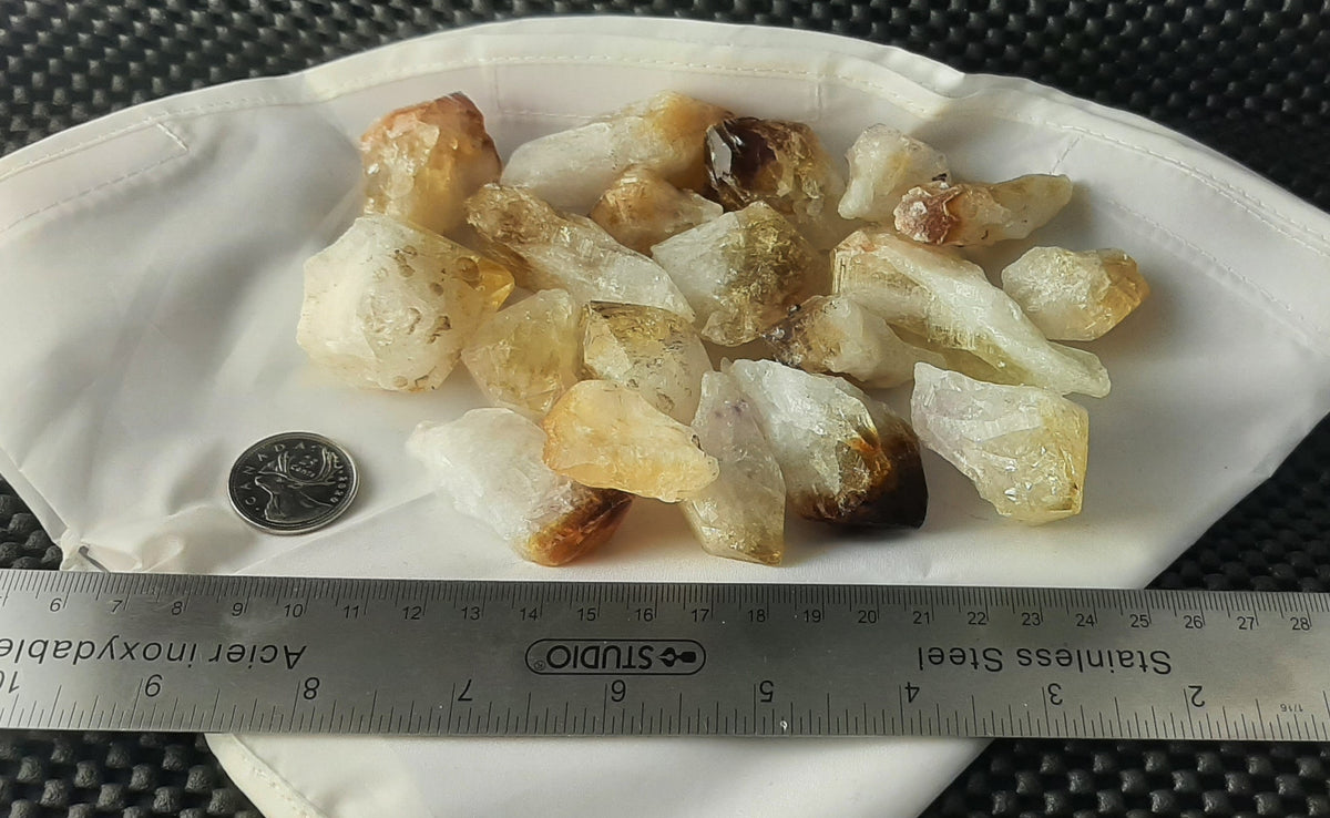 Citrine Points Raw by 500g, Large 2+"