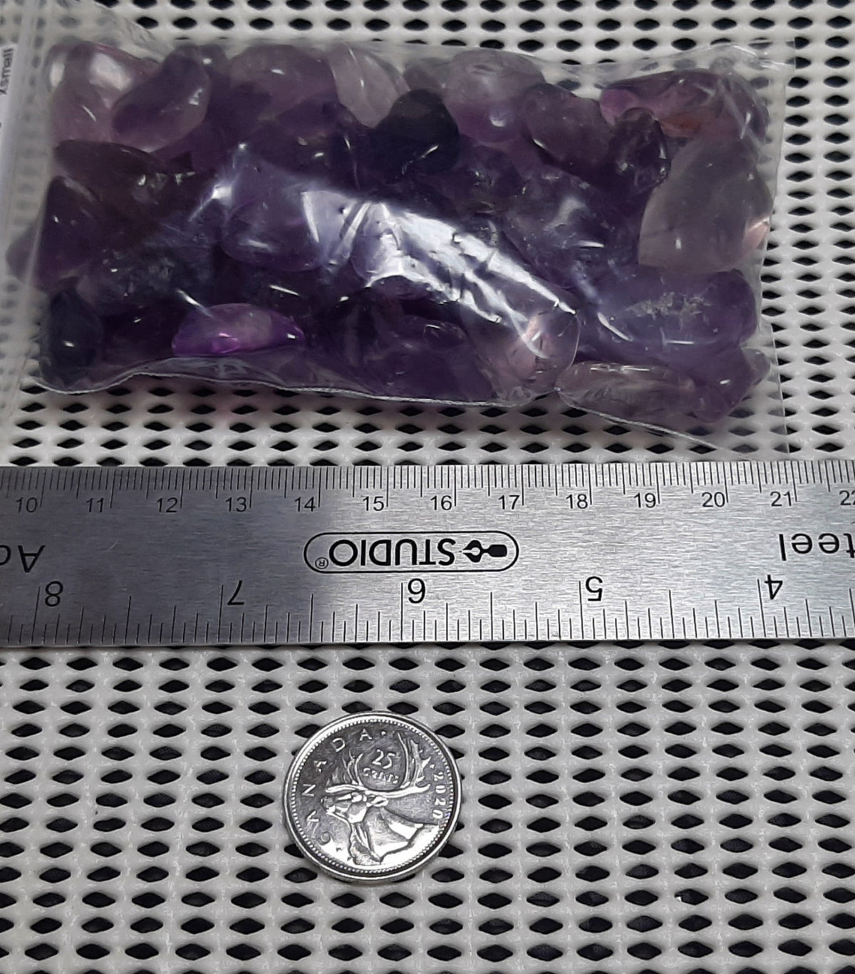 Amethyst Tumble by 250g, mini ~15mm - 20mm