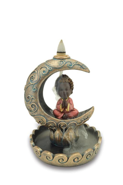 Burner, Backflow, Baby Buddha in Moon