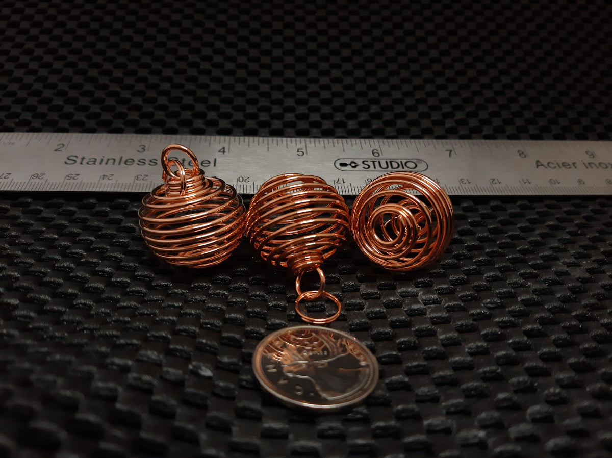 Coil Cage, Large Copper Plated, 29mm x 24mm