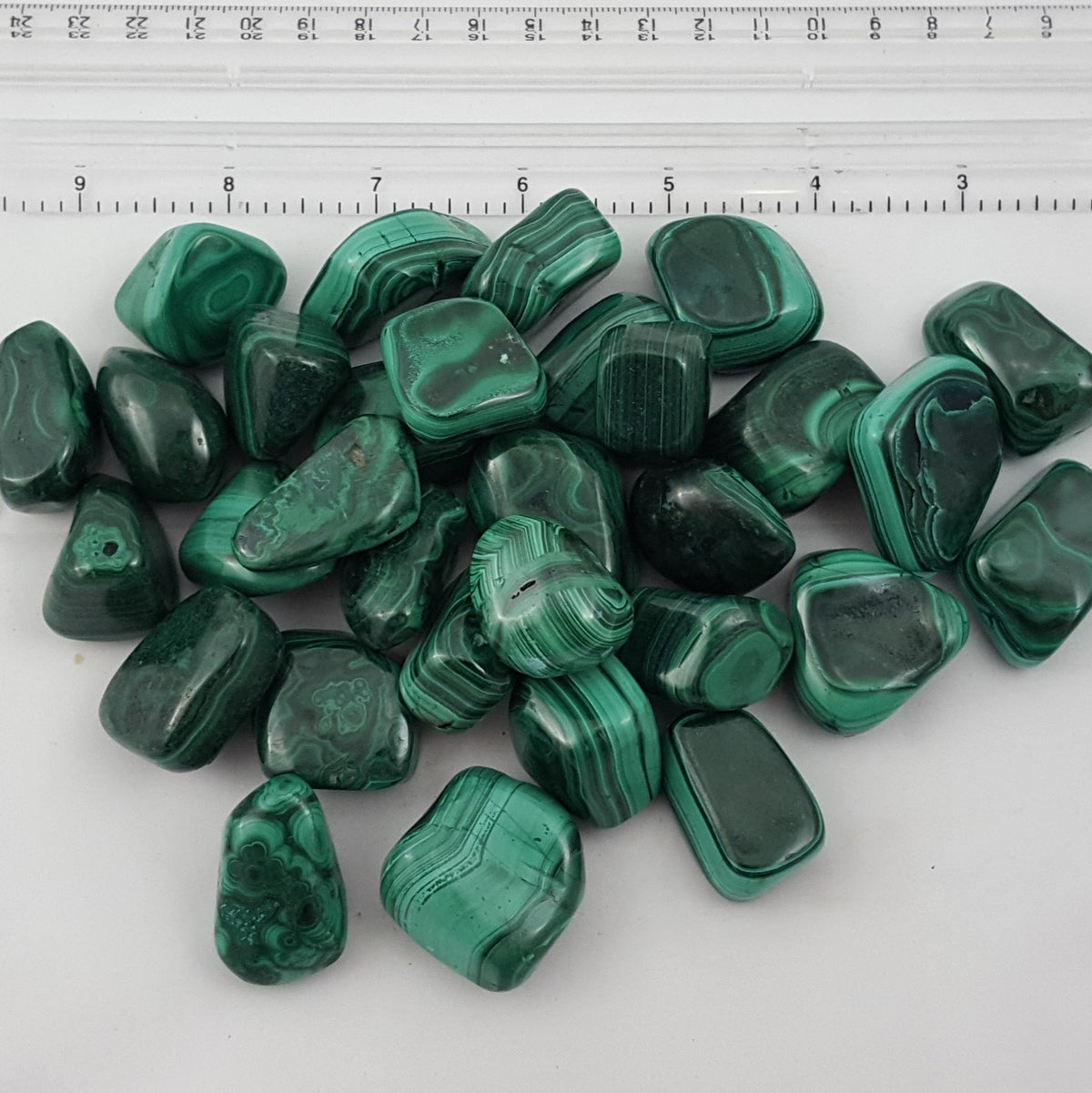 Malachite Tumble by 500g, Small ~ 20mm - 25mm
