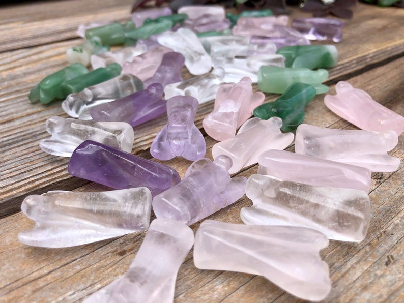 Assorted Stone Pocket Angel, Retail