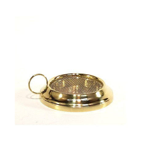 Incense Burner, Charcoal, Brass, 3.75in