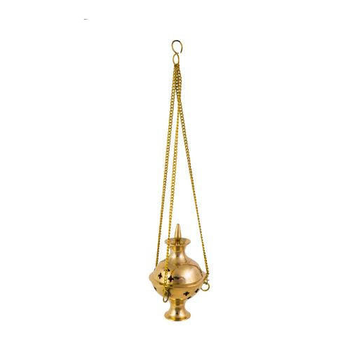 Incense Holder, Brass Censer Charcoal Hanging 2.6in