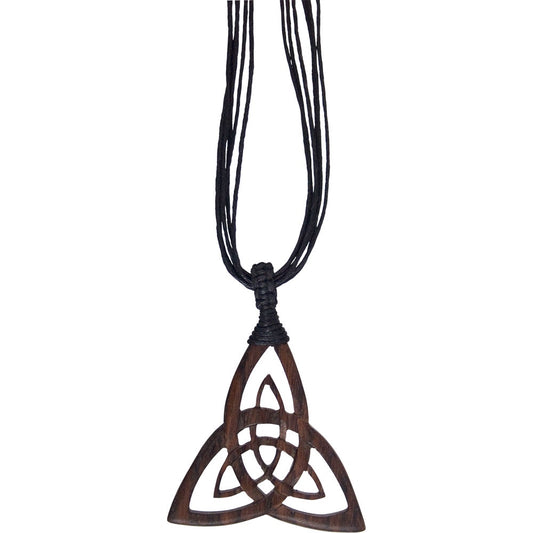 Triquetra Pendant Wood, 2.25in