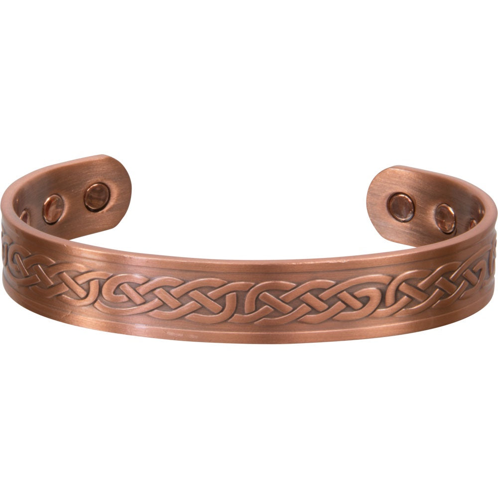 Copper Magnetic Bracelet Antique Copper Celtic Knots