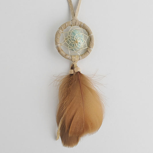 Dreamcatcher, 1.5" Tan, Protect the Earth