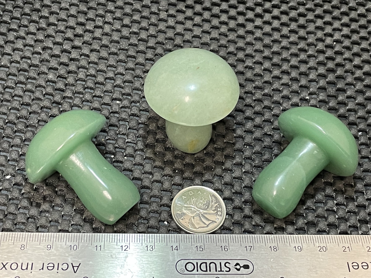 Green Aventurine Mushroom, 2"