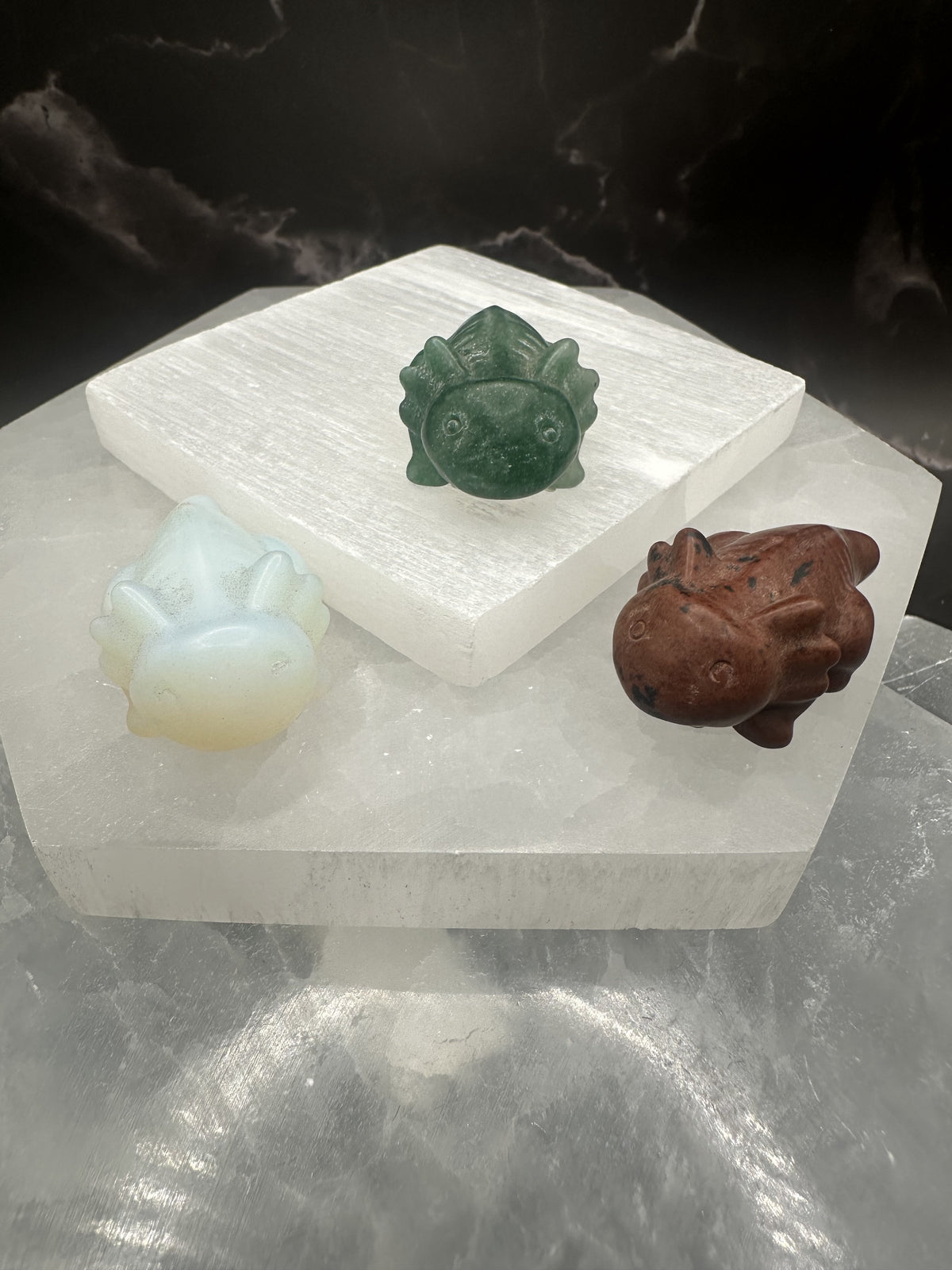 Figurine, Axolotl, Various Stones & Sizes