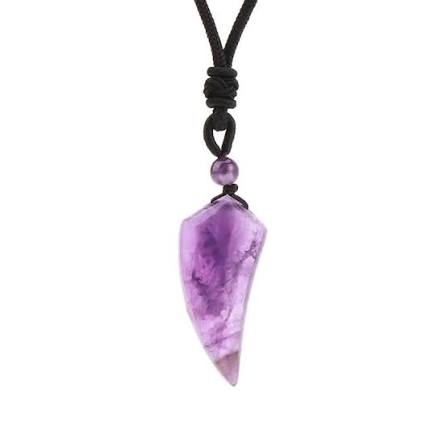 Tooth Shape, Stone Pendant on Cardstock