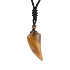 Tooth Shape, Stone Pendant on Cardstock