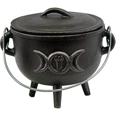 Cauldron,  Triple Moon, Cast Iron, 4.5" Retail