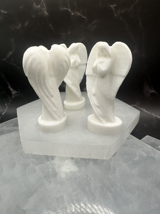 Angel, Graceful Small, White Jade