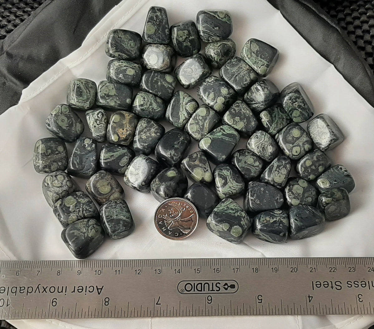 Kambaba Jasper Tumble by 500g, Small 20mm - 25mm
