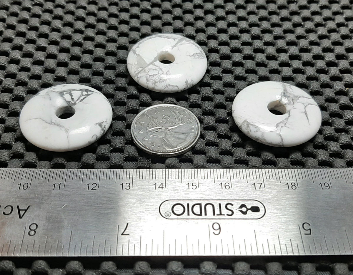 Pendant, Stone Donut, 30mm Retail