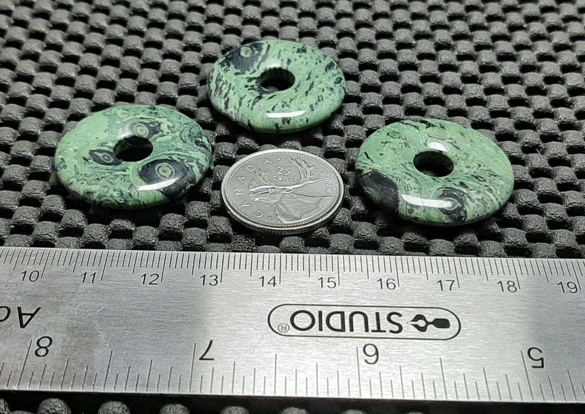 Pendant, Stone Donut, 30mm Retail