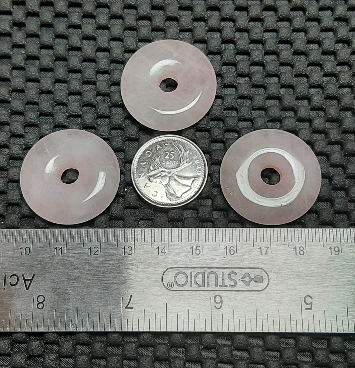 Pendant, Stone Donut, 30mm Retail