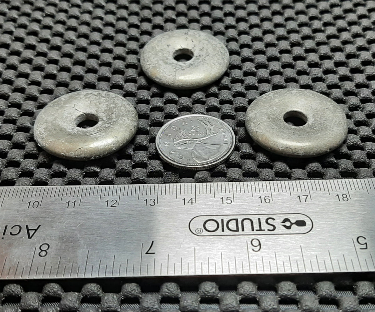 Pendant, Stone Donut, 30mm Retail