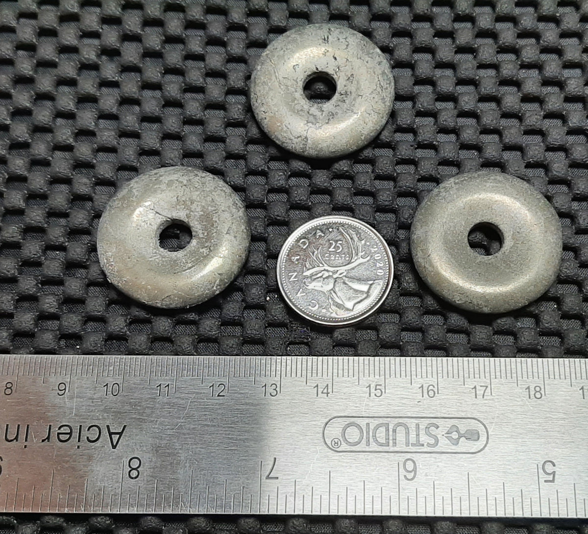 Pendant, Stone Donut, 30mm Retail