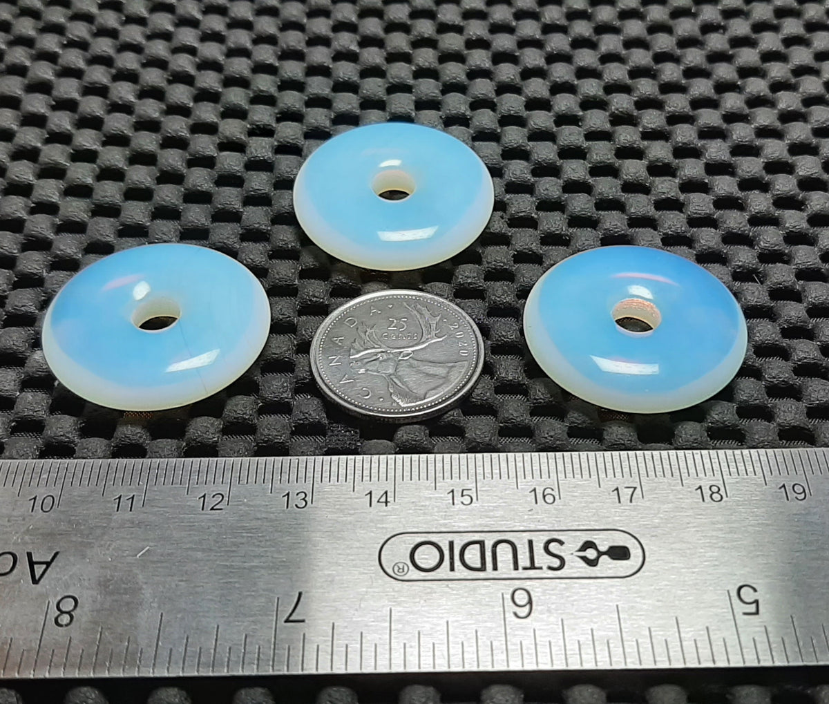 Pendant, Stone Donut, 30mm Retail