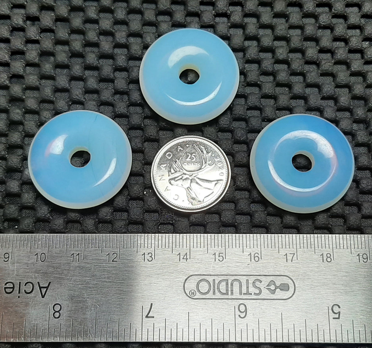 Pendant, Stone Donut, 30mm Retail