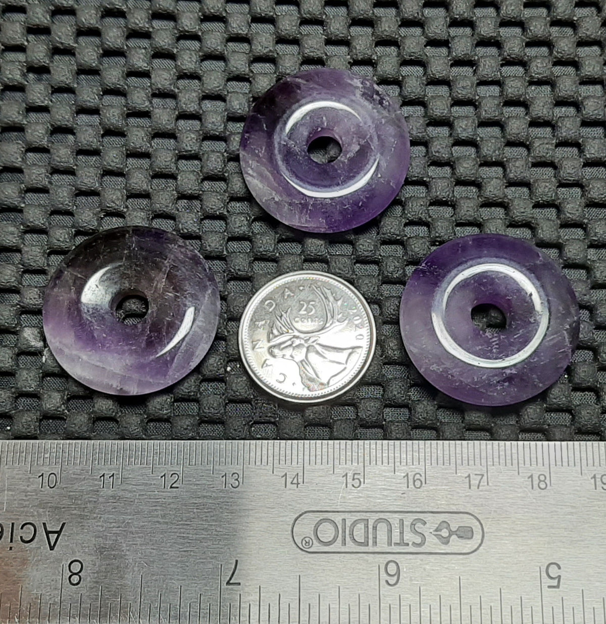 Pendant, Stone Donut, 30mm Retail