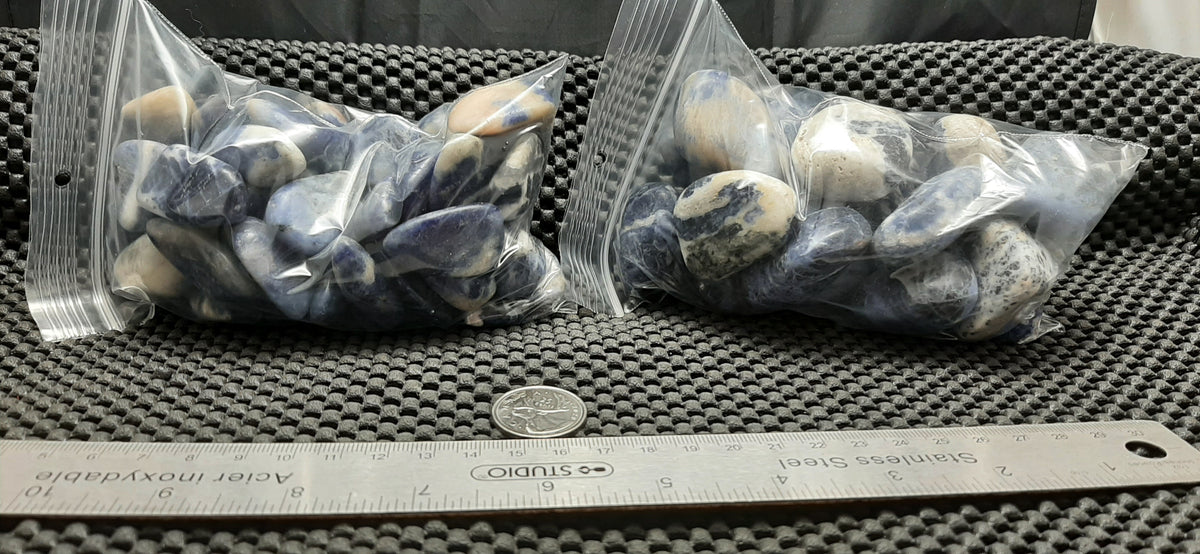 Sodalite Tumble by 500g, Small ~ 20mm - 25mm