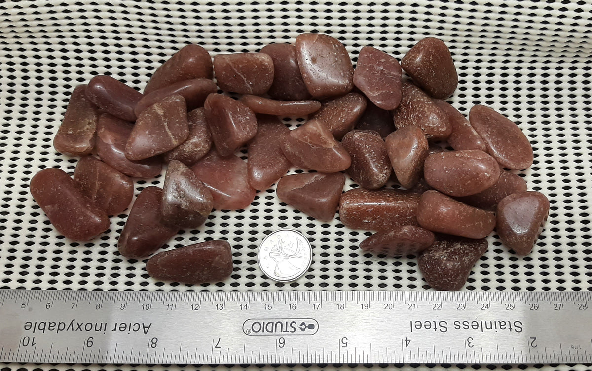 Red Aventurine Tumble by 500g, Large ~25mm - 35mm