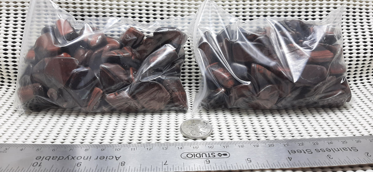 Red Tiger Eye Tumble by 500g, Large ~25mm - 35mm