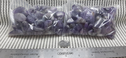 Chevron Amethyst Tumble by 500g, Large ~25mm - 35mm