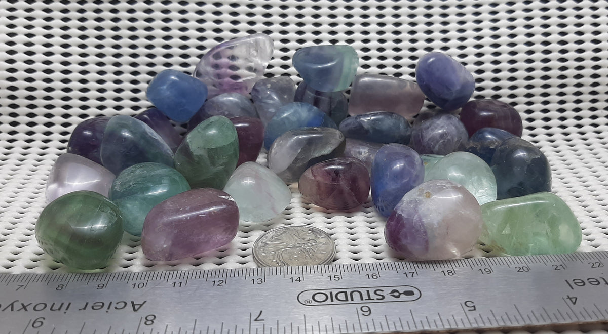 Fluorite Tumble by 500g, Small ~ 20mm - 25mm