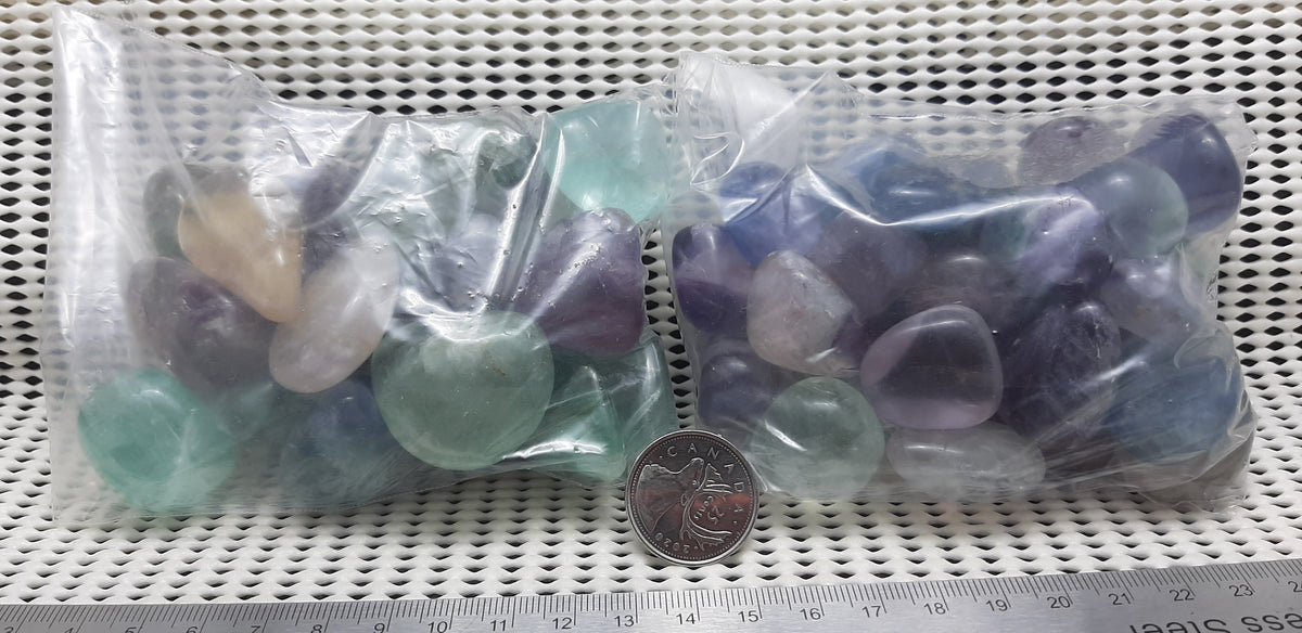 Fluorite Tumble by 500g, Small ~ 20mm - 25mm