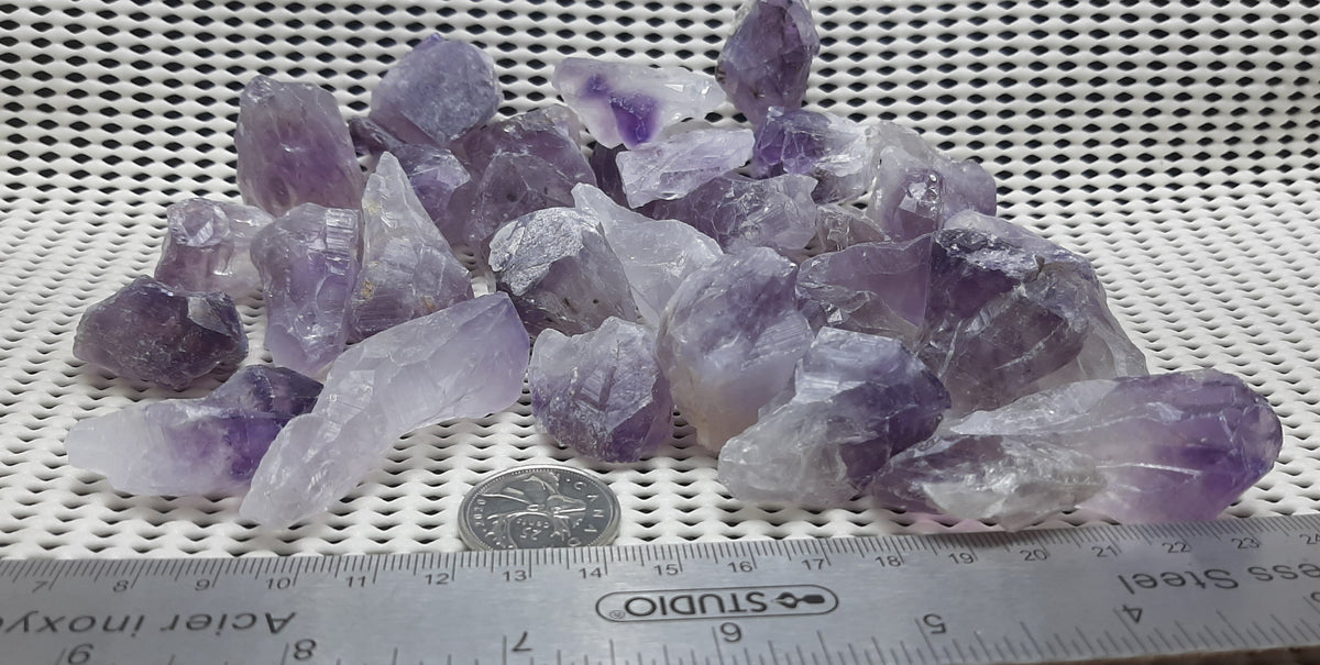 Amethyst Points Raw by 250g, Small ~0.5"