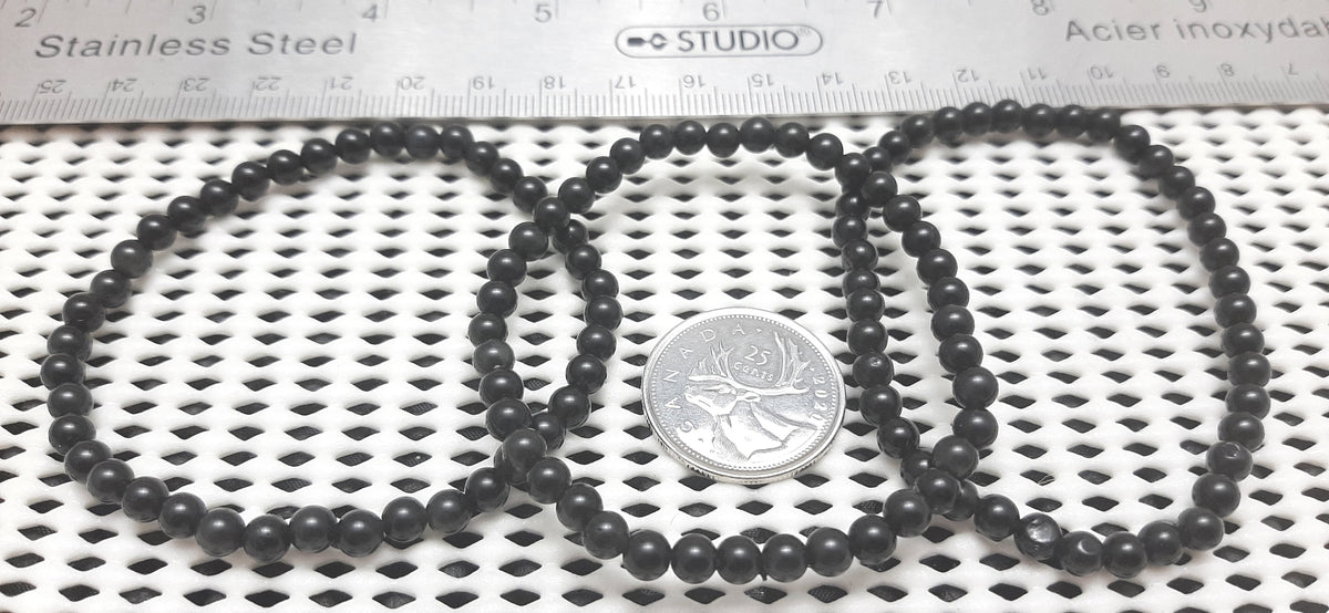 Obsidian Rainbow Round Bracelet, 4mm RETAIL_NO RESTOCK AVAILABLE