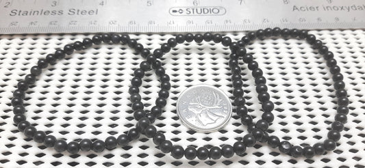 Obsidian Rainbow Round Bracelet, 4mm RETAIL_NO RESTOCK AVAILABLE