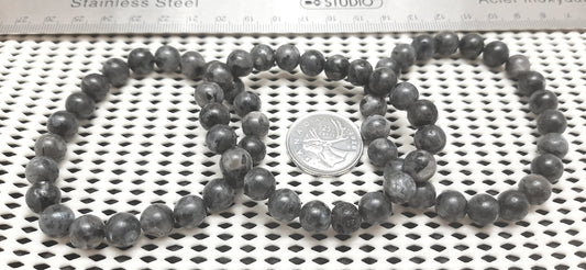 Larvakite Round Bracelet, 8mm RETAIL