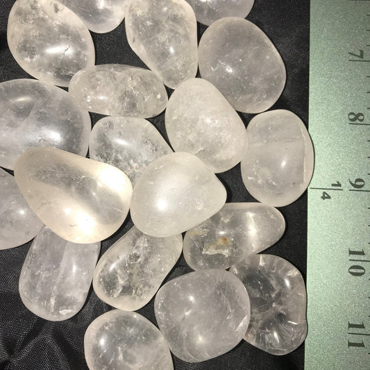 Clear Quartz Tumble by 500g, Large ~25mm - 35mm