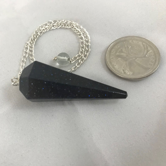 Pendulum, Facet Point, Blue Goldstone Retail