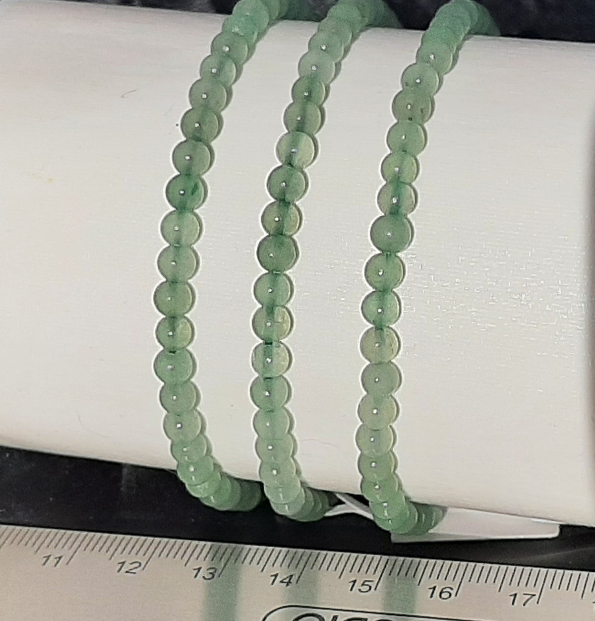 Aventurine Green Round Bracelet, 4mm RETAIL