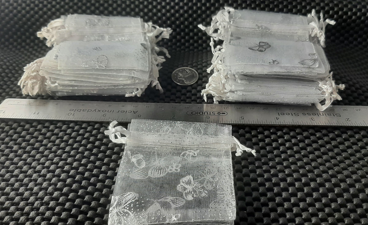 Organza Bags Small 7x9cm, 100pk