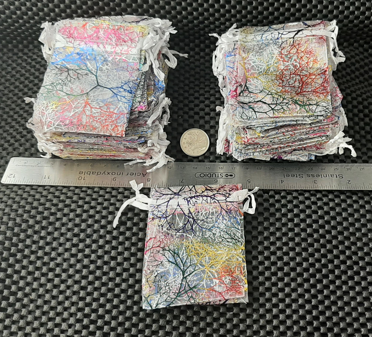 Organza Bags Small 7x9cm, 100pk